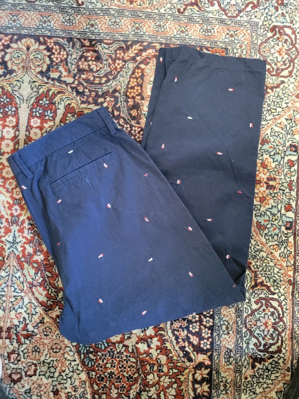 Men's Charleston Threads 100% Cotton Nautical Pants Size 38